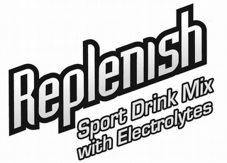 REPLENISH SPORT DRINK MIX WITH ELECTROLYTES logo