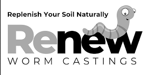 REPLENISH YOUR SOIL NATURALLY RENEW WORM CASTINGS logo