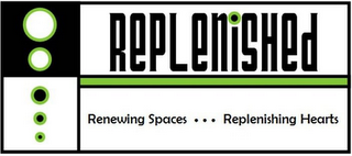 REPLENISHED RENEWING SPACES... REPLENISHING HEARTS logo