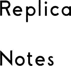 REPLICA NOTES logo