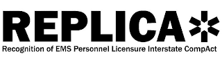 REPLICA RECOGNITION OF EMS PERSONNEL LICENSURE INTERSTATE COMPACT logo