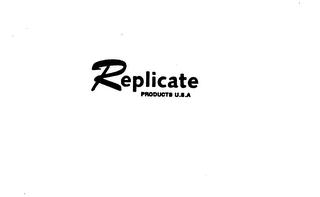 REPLICATE PRODUCTS U.S.A. logo