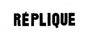 REPLIQUE logo