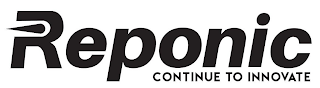 REPONIC CONTINUE TO INNOVATE logo