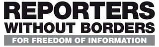 REPORTERS WITHOUT BORDERS FOR FREEDOM OF INFORMATION logo