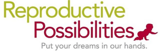 REPRODUCTIVE POSSIBILITIES PUT YOUR DREAMS IN OUR HANDS. logo