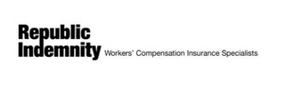 REPUBLIC INDEMNITY WORKERS' COMPENSATION INSURANCE SPECIALISTS logo