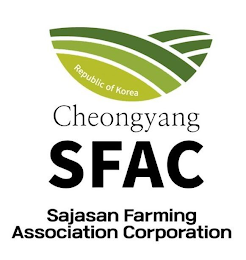 REPUBLIC OF KOREA CHEONGYANG SFAC SAJASAN FARMING ASSOCIATION CORPORATION logo