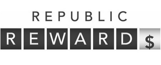 REPUBLIC REWARD$ logo