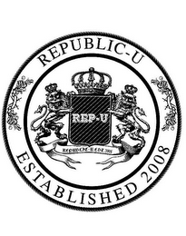 REPUBLIC-U ESTABLISHED 2008 REP-U REPUBLIC-U EST 2008 logo