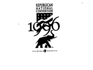 REPUBLICAN NATIONAL CONVENTION 1996 SAN DIEGO CALIFORNIA logo