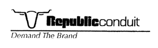 REPUBLICCONDUIT DEMAND THE BRAND logo