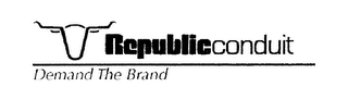 REPUBLICCONDUIT DEMAND THE BRAND logo