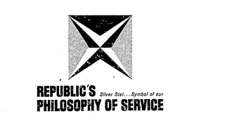 REPUBLIC'S SILVER STAR ... SYMBOL OF OUR PHILOSOPHY OF SERVICE logo