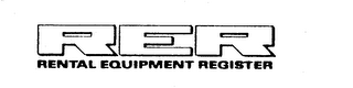 RER RENTAL EQUIPMENT REGISTER logo
