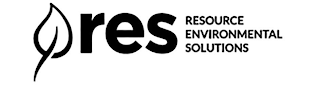 RES RESOURCE ENVIRONMENTAL SOLUTIONS logo