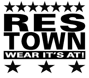 RES TOWN WEAR IT'S AT! logo