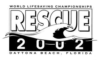 RESCUE 2002, WORLD LIFESAVING CHAMPIONSHIPS, DAYTONA BEACH, FLORIDA logo