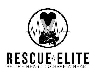 RESCUE ELITE BE THE HEART TO SAVE A HEART logo