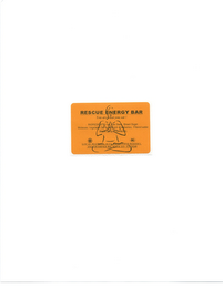 RESCUE ENERGY BAR YOU ARE WHAT YOU EAT ! INGREDIENTS: OAT, FLAX SEED, BROWN SUGAR, MOLASSES, VEGETABLE OIL, APPLE FRESH, CRANBERRIES, FILTERED WATER, MAPLE SYRUP & CINNAMON. LOCAL MADE BY: ALTA FIBRA PANIS BAKERY, 15614 HUEBNER RD., SUITE 113 - TX 78248 K logo