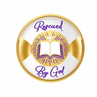 RESCUED BY GOD logo