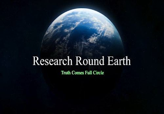 RESEARCH ROUND EARTH TRUTH COMES FULL CIRCLE logo
