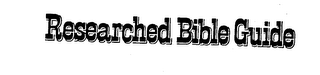 RESEARCHED BIBLE GUIDE logo