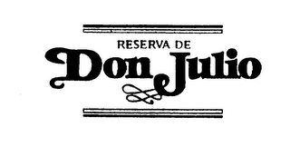 RESERVA DE DON JULIO logo
