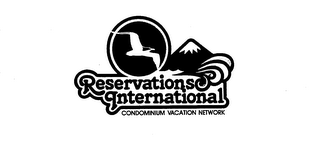 RESERVATIONS INTERNATIONAL CONDOMINIUM VACATION NETWORK. logo