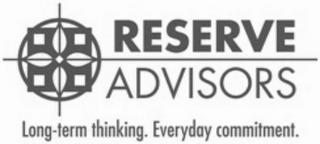 RESERVE ADVISORS LONG-TERM THINKING. EVERYDAY COMMITMENT. logo