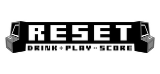 RESET DRINK + PLAY = SCORE logo