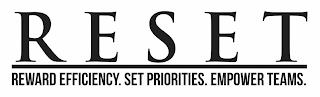 RESET REWARD EFFICIENCY. SET PRIORITIES. EMPOWER TEAMS. logo