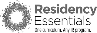 RESIDENCY ESSENTIALS ONE CURRICULUM. ANY IR PROGRAM. logo