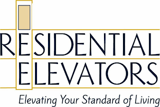 RESIDENTIAL ELEVATORS ELEVATING YOUR STANDARD OF LIVING logo