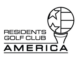 RESIDENTS GOLF CLUB AMERICA logo