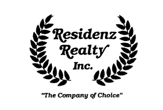 RESIDENZ REALTY INC. "THE COMPANY OF CHOICE" logo