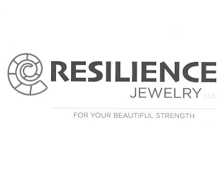 RESILIENCE JEWELRY LLC FOR YOUR BEAUTIFUL STRENGTH logo