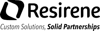 RESIRENE CUSTOM SOLUTIONS, SOLID PARTNERSHIPS logo