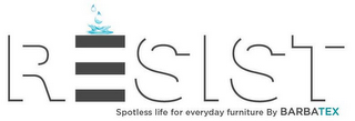 RESIST SPOTLESS LIFE FOR EVERYDAY FURNITURE BY BARBATEX logo
