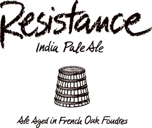 RESISTANCE INDIA PALE ALE ALE AGED IN FRENCH OAK FOUDRES logo