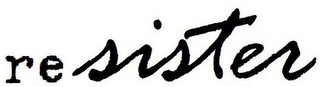 RESISTER logo