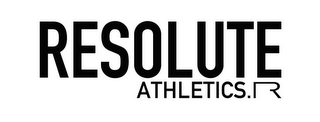 RESOLUTE ATHLETICS. R logo