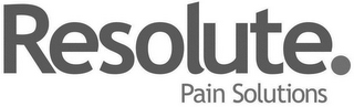 RESOLUTE. PAIN SOLUTIONS logo