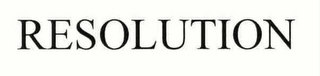 RESOLUTION logo