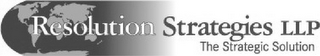RESOLUTION STRATEGIES LLP THE STRATEGIC SOLUTION logo