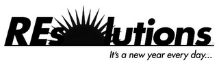 RESOLUTIONS IT'S A NEW YEAR EVERY DAY... logo
