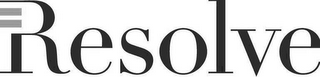 RESOLVE logo