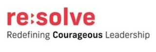 RESOLVE REDEFINING COURAGEOUS LEADERSHIP logo