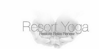 RESORT YOGA RESTORE RELAX RENEW logo