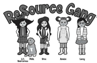 RESOURCE GANG LIL SOURCERESS PETAL URSA AMALIE LACEY logo